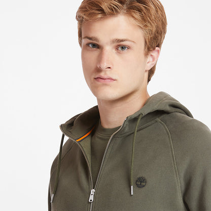 Timberland Mens Exeter River Zip Hoodie for Men in Green