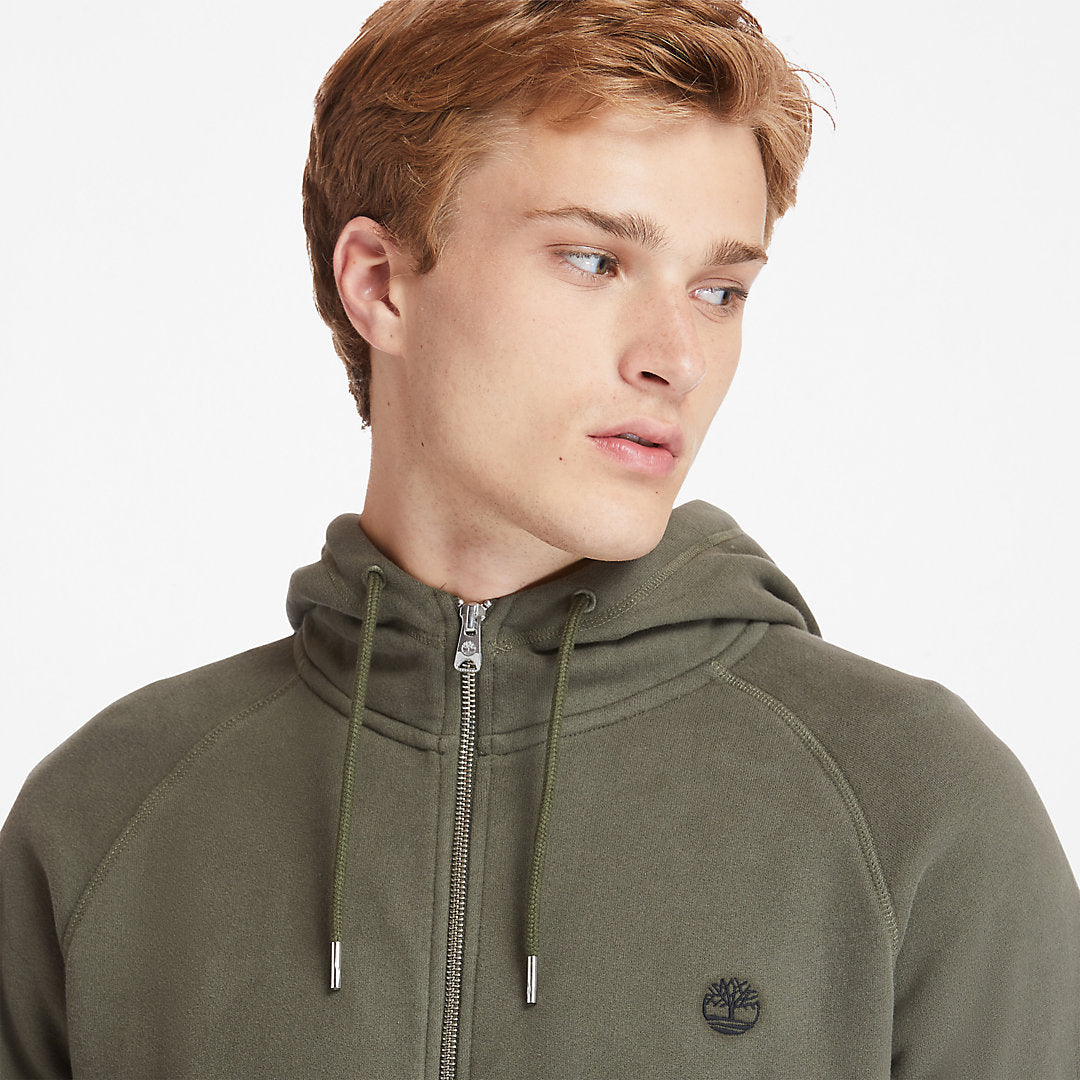 Timberland Mens Exeter River Zip Hoodie for Men in Green