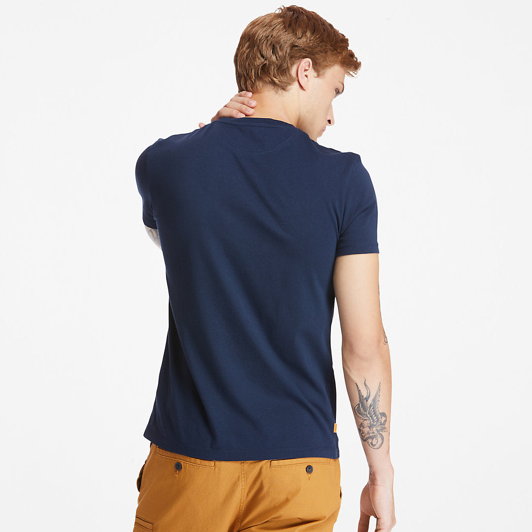 Timberland Mens Dunstan River Crew Tee for Men in Dark Blue