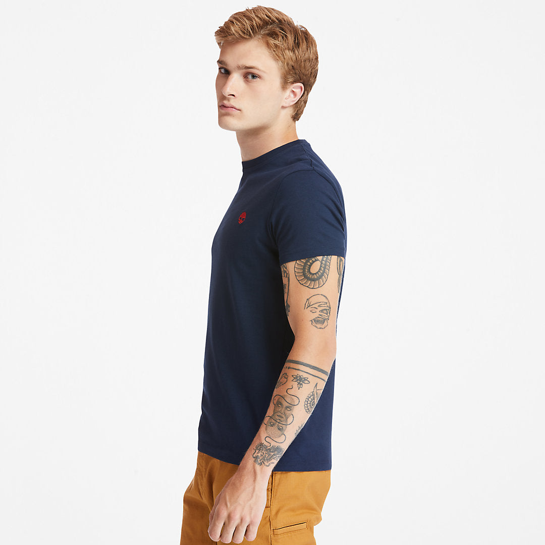 Timberland Mens Dunstan River Crew Tee for Men in Dark Blue