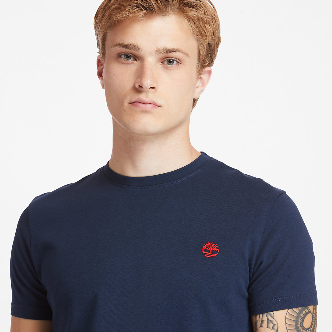 Timberland Mens Dunstan River Crew Tee for Men in Dark Blue