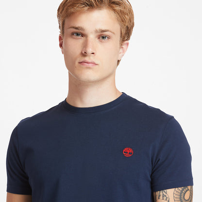 Timberland Mens Dunstan River Crew Tee for Men in Dark Blue