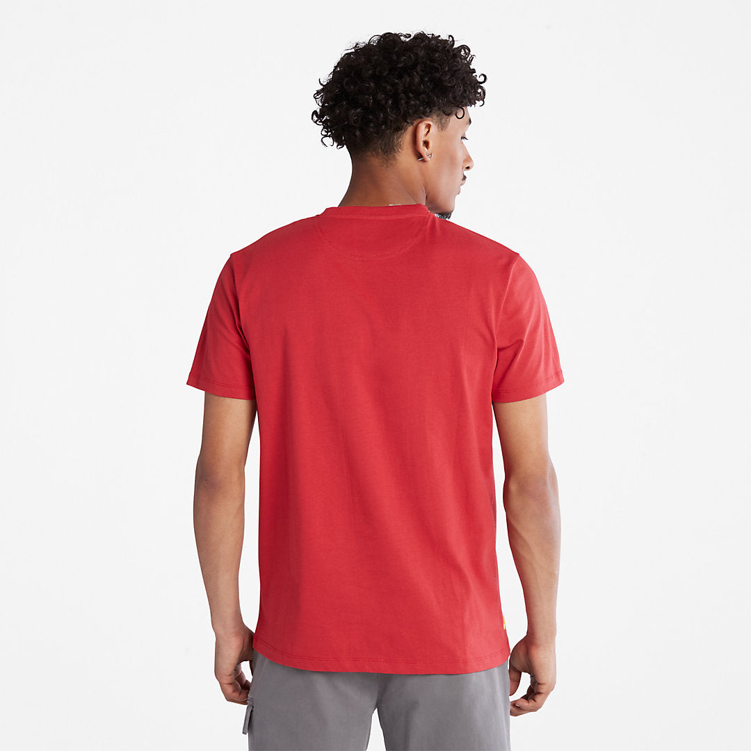 Timberland Mens Dunstan River Crew T-Shirt for Men in Red