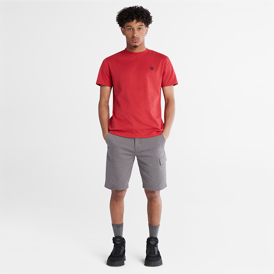 Timberland Mens Dunstan River Crew T-Shirt for Men in Red