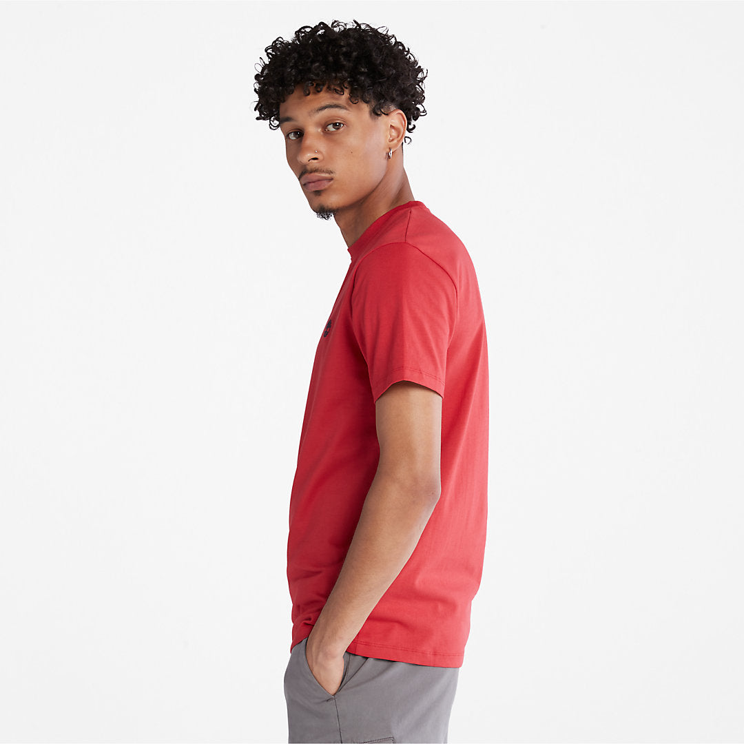 Timberland Mens Dunstan River Crew T-Shirt for Men in Red