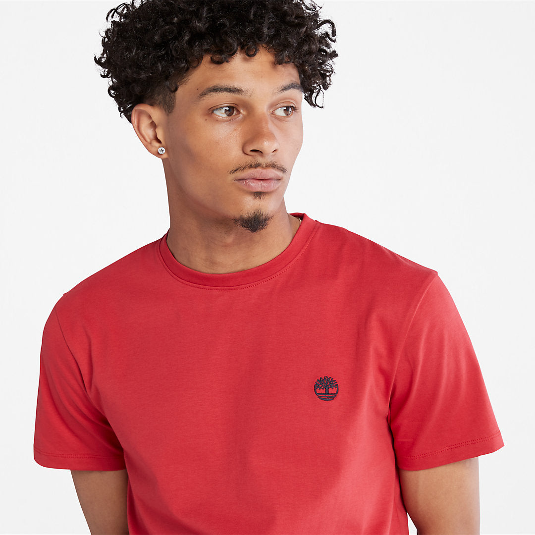 Timberland Mens Dunstan River Crew T-Shirt for Men in Red