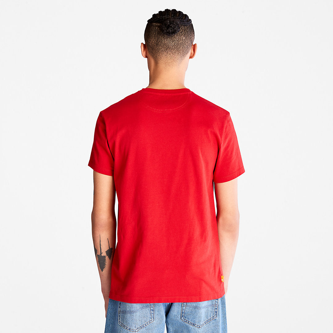 Timberland Mens Dunstan River Crew Tee for Men in Red