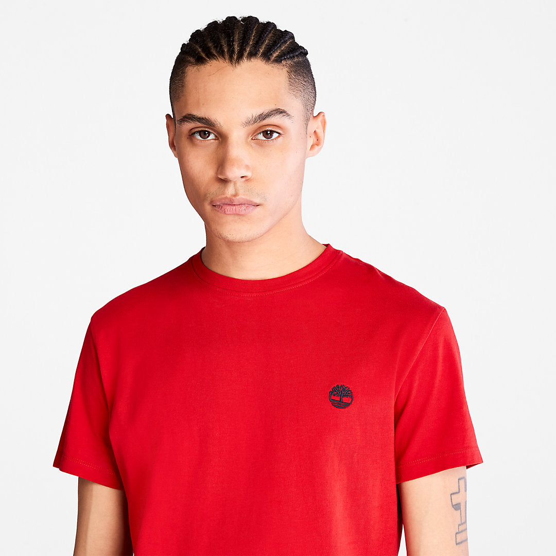 Timberland Mens Dunstan River Crew Tee for Men in Red