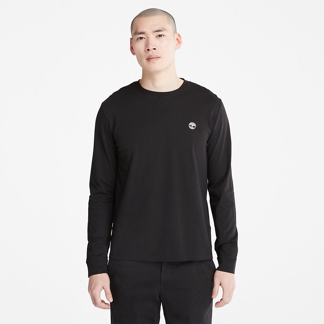 Timberland Mens Dunstan River LS T-Shirt for Men in Black