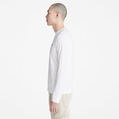 Timberland Mens Dunstan River LS T-Shirt for Men in White