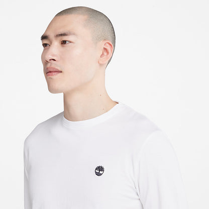 Timberland Mens Dunstan River LS T-Shirt for Men in White