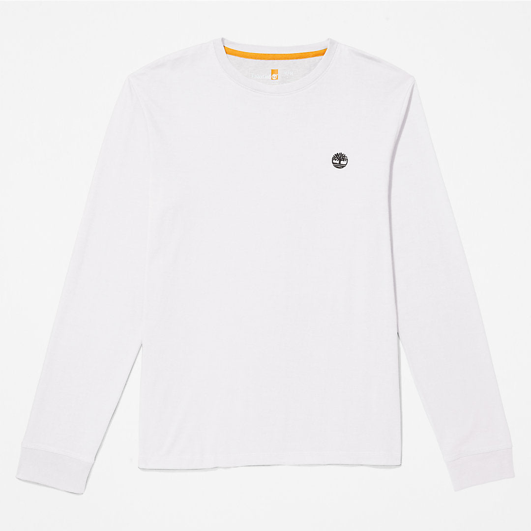Timberland Mens Dunstan River LS T-Shirt for Men in White