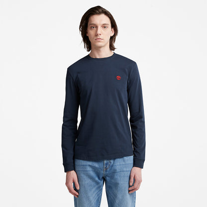 Timberland Mens Dunstan River LS T-Shirt for Men in Navy