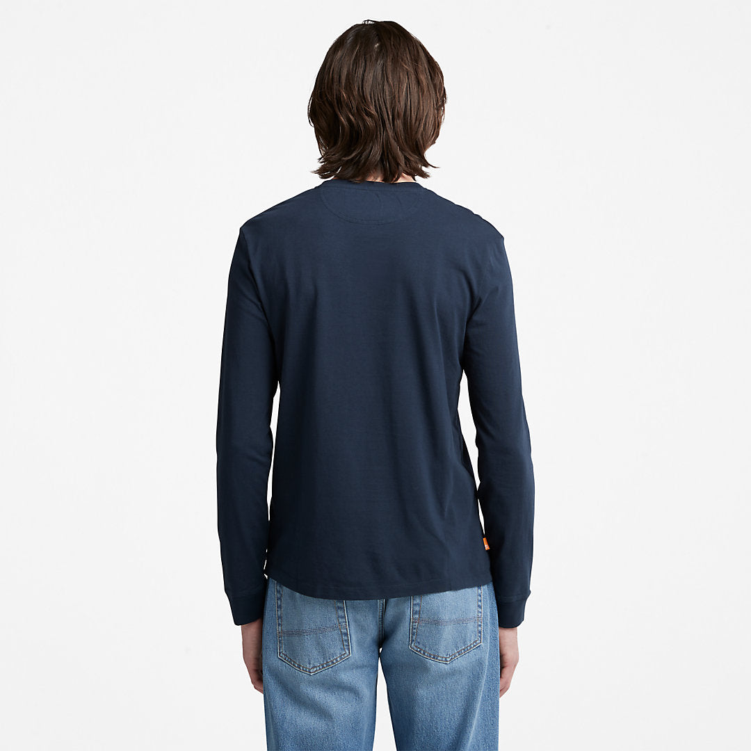 Timberland Mens Dunstan River LS T-Shirt for Men in Navy