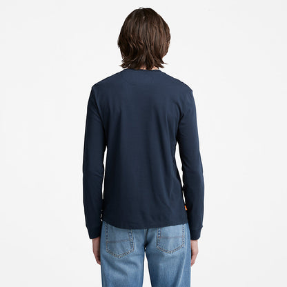 Timberland Mens Dunstan River LS T-Shirt for Men in Navy