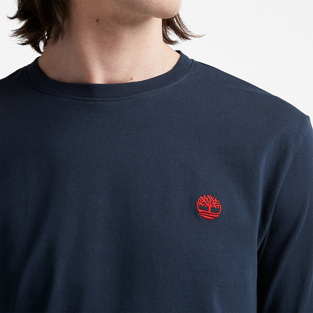 Timberland Mens Dunstan River LS T-Shirt for Men in Navy