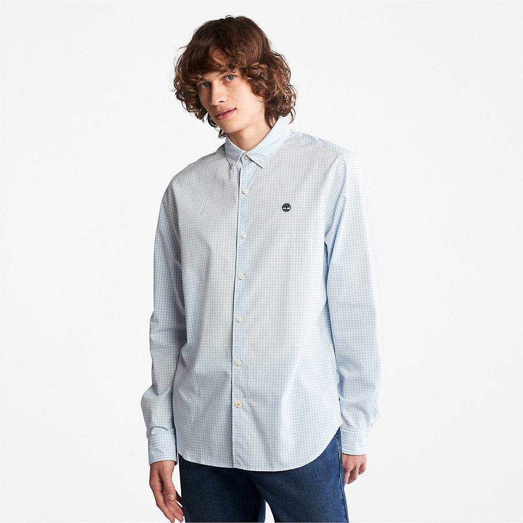 Timberland Mens Suncook River Gingham Shirt for Men in Blue