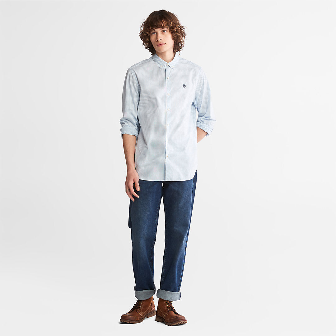 Timberland Mens Suncook River Gingham Shirt for Men in Blue