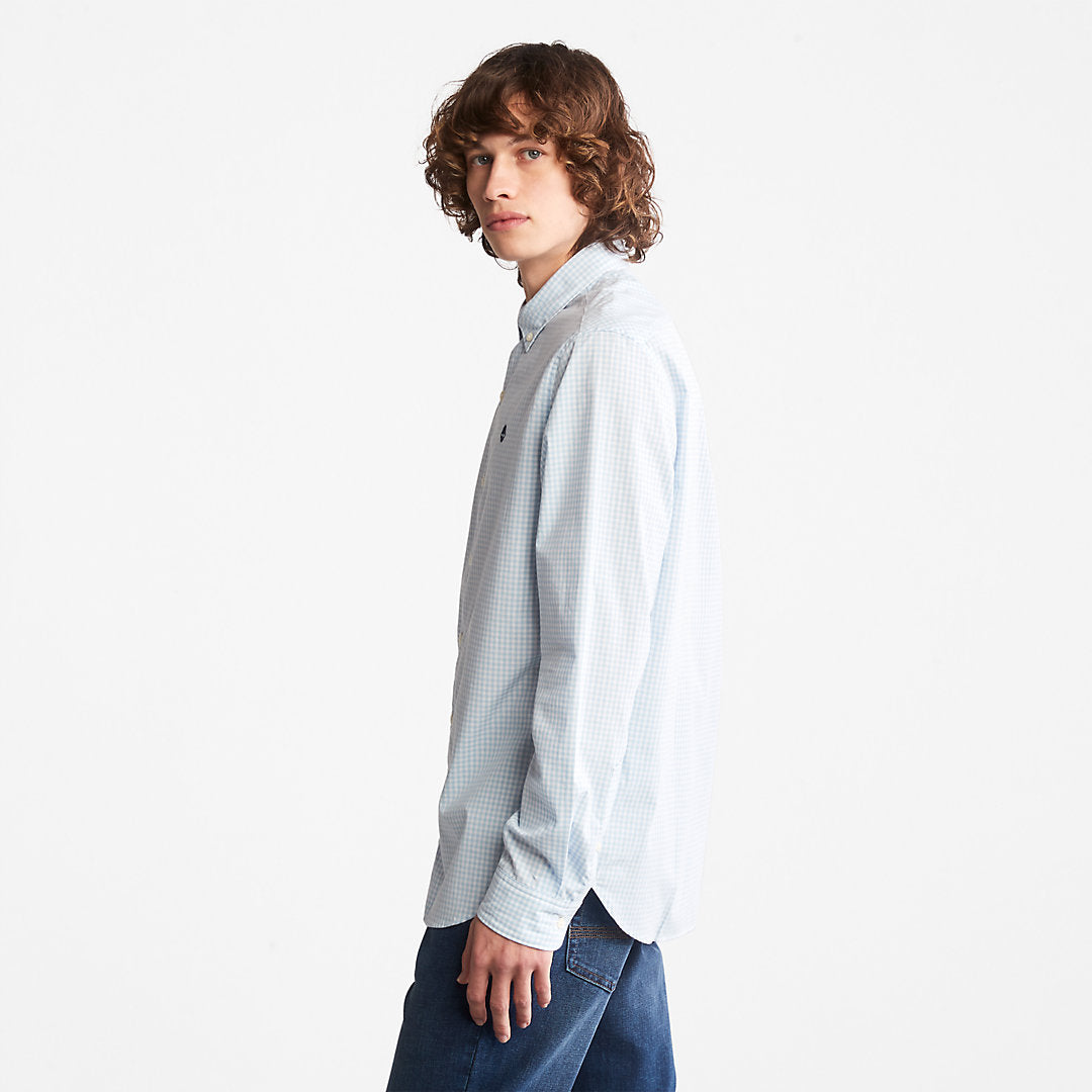 Timberland Mens Suncook River Gingham Shirt for Men in Blue