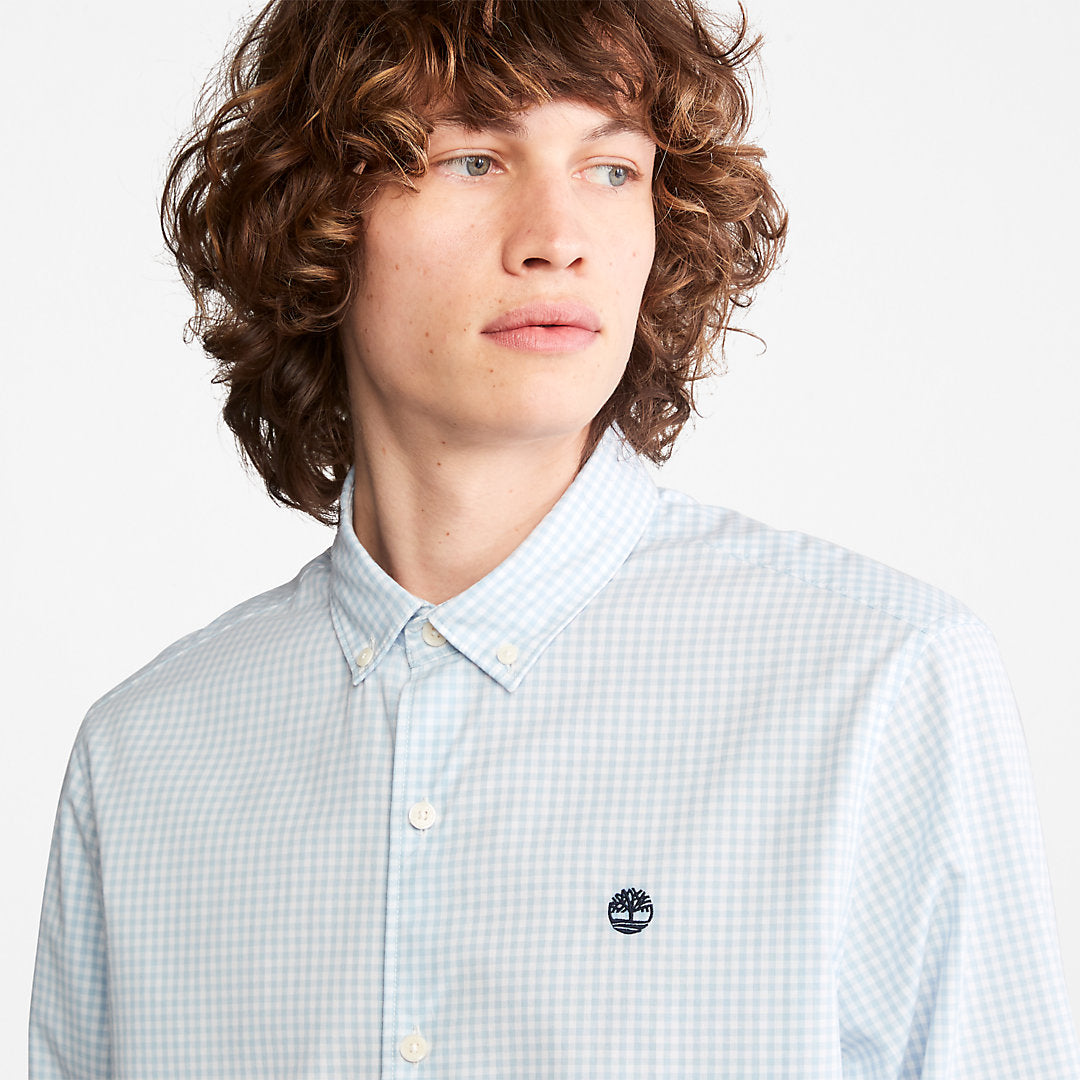 Timberland Mens Suncook River Gingham Shirt for Men in Blue