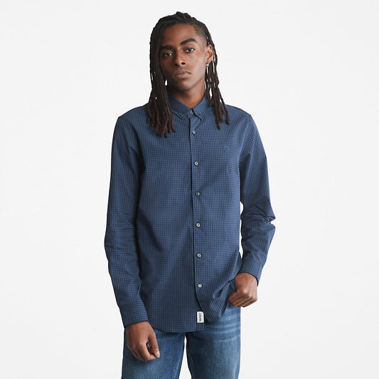 Timberland Mens Suncook River Poplin Shirt for Men in Navy