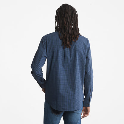 Timberland Mens Suncook River Poplin Shirt for Men in Navy