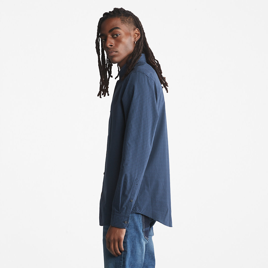 Timberland Mens Suncook River Poplin Shirt for Men in Navy