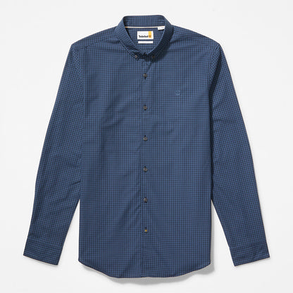Timberland Mens Suncook River Poplin Shirt for Men in Navy