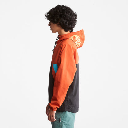 Timberland Mens DWR Zip-Neck Windbreaker for All Gender in Orange
