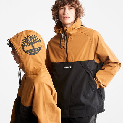 Timberland Mens Pullover Windbreaker Jacket for All Gender in Yellow