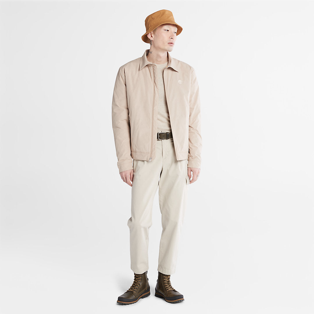 Timberland Mens Men's Stratham Winter Bomber Jacket in Beige