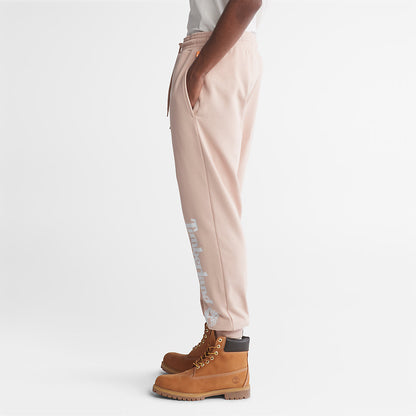 Timberland Mens Core Logo Sweatpants for Men in Light Pink