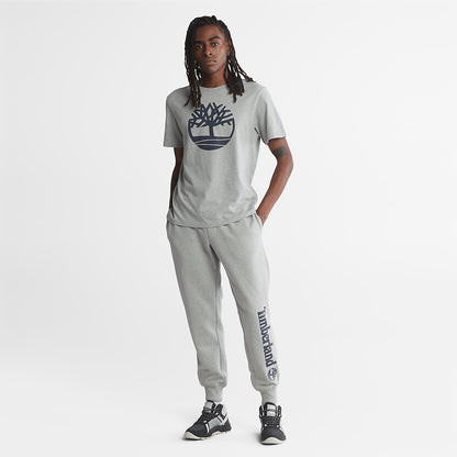 Timberland Mens Logo Sweatpants for Men in Grey