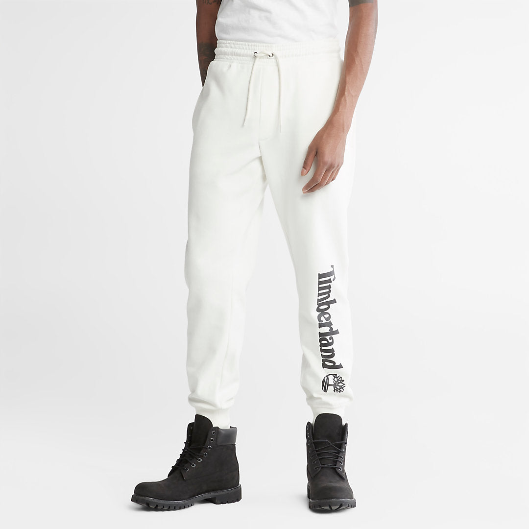 Timberland Mens Core Logo Sweatpants for Men in White