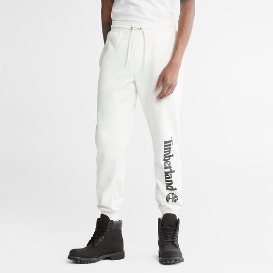Timberland Mens Core Logo Sweatpants for Men in White