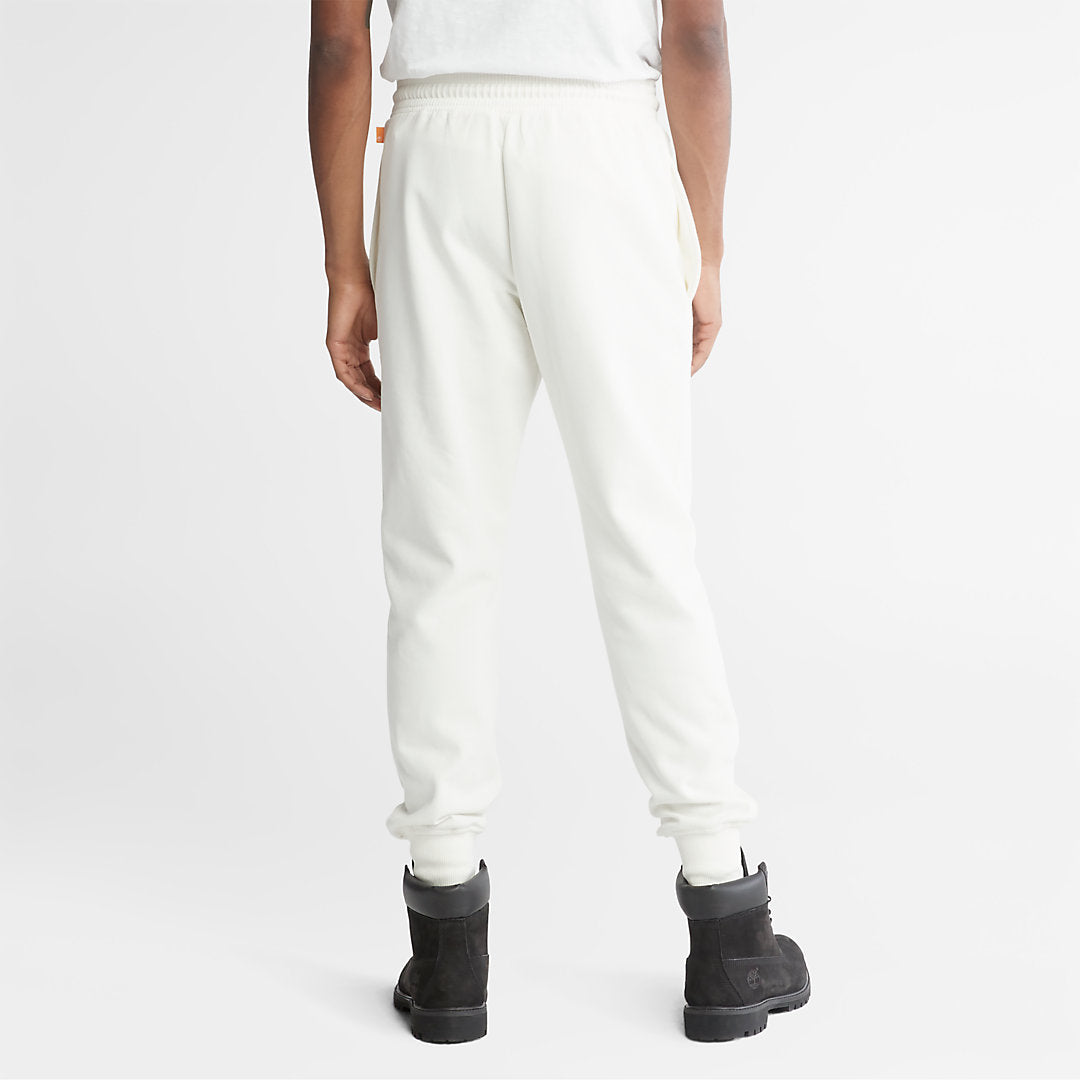 Timberland Mens Core Logo Sweatpants for Men in White