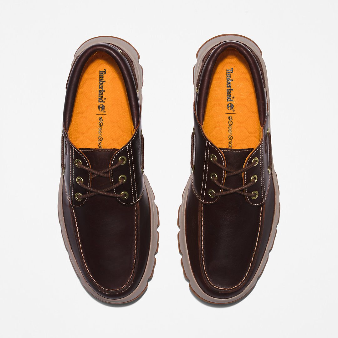 Timberland Mens GreenStride™ TBL® Originals EK+ Moc-toe Boat Shoe for Men in Burgundy