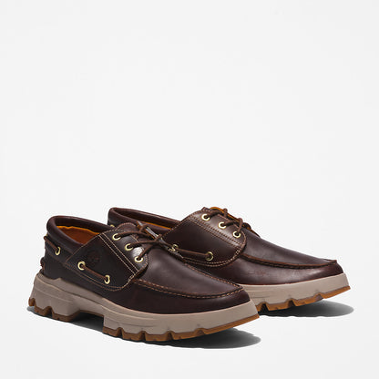 Timberland Mens GreenStride™ TBL® Originals EK+ Moc-toe Boat Shoe for Men in Burgundy