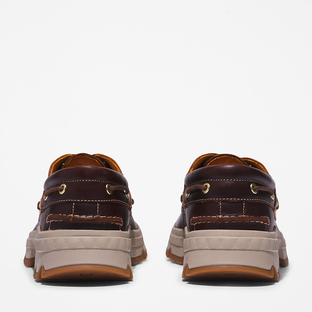 Timberland Mens GreenStride™ TBL® Originals EK+ Moc-toe Boat Shoe for Men in Burgundy