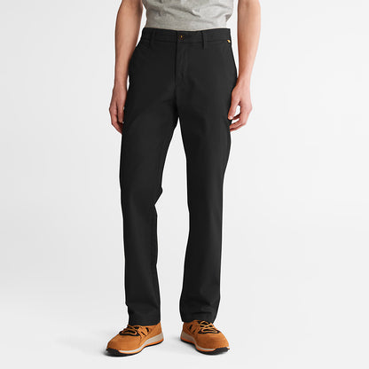 Timberland Mens Squam Lake Twill Chino Pants for Men in Black