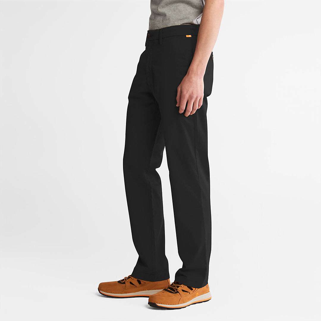 Timberland Mens Squam Lake Twill Chino Pants for Men in Black