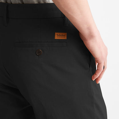 Timberland Mens Squam Lake Twill Chino Pants for Men in Black