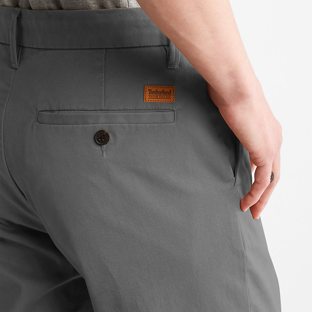 Timberland Mens Squam Lake Stretch Chinos for Men in Grey