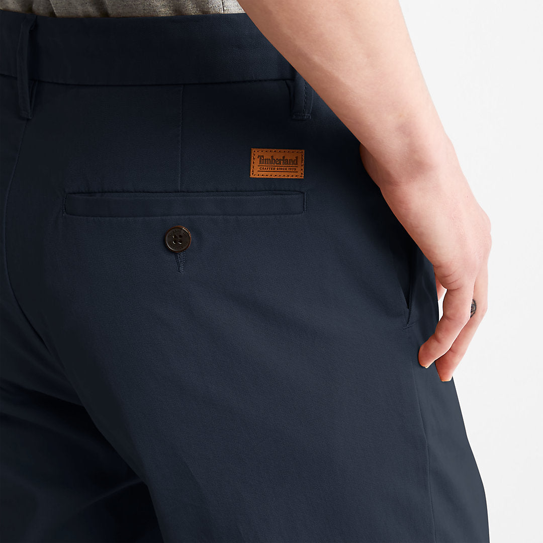 Timberland Mens Squam Lake Twill Chino Pants for Men in Navy