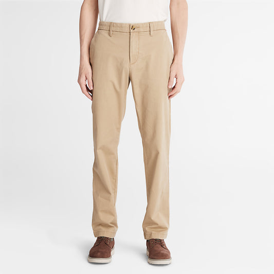 Timberland Mens Squam Lake Twill Chino Pants for Men in Khaki