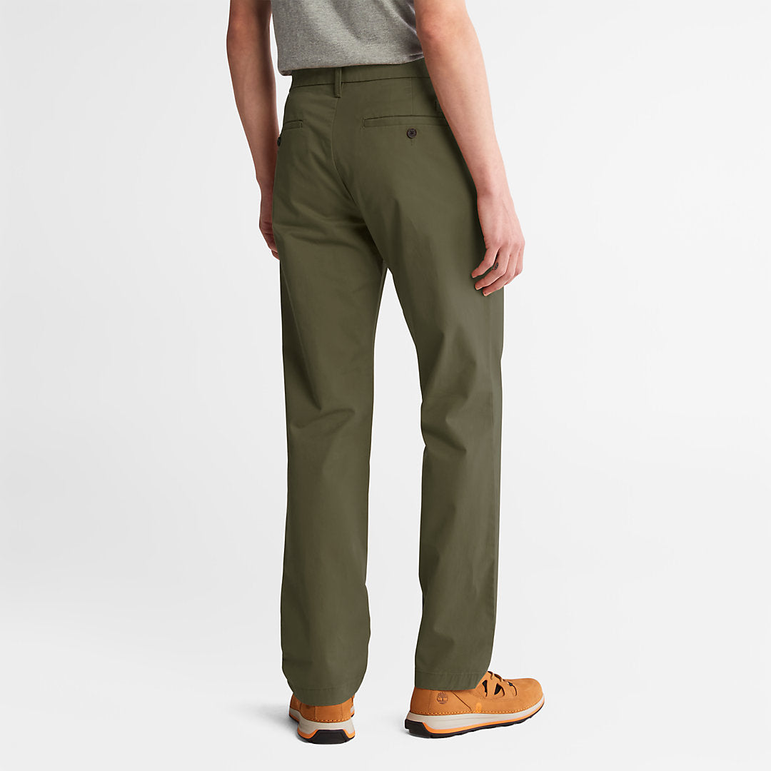 Timberland Mens Squam Lake Twill Chino Pants for Men in Green