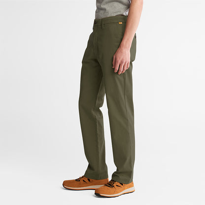 Timberland Mens Squam Lake Twill Chino Pants for Men in Green