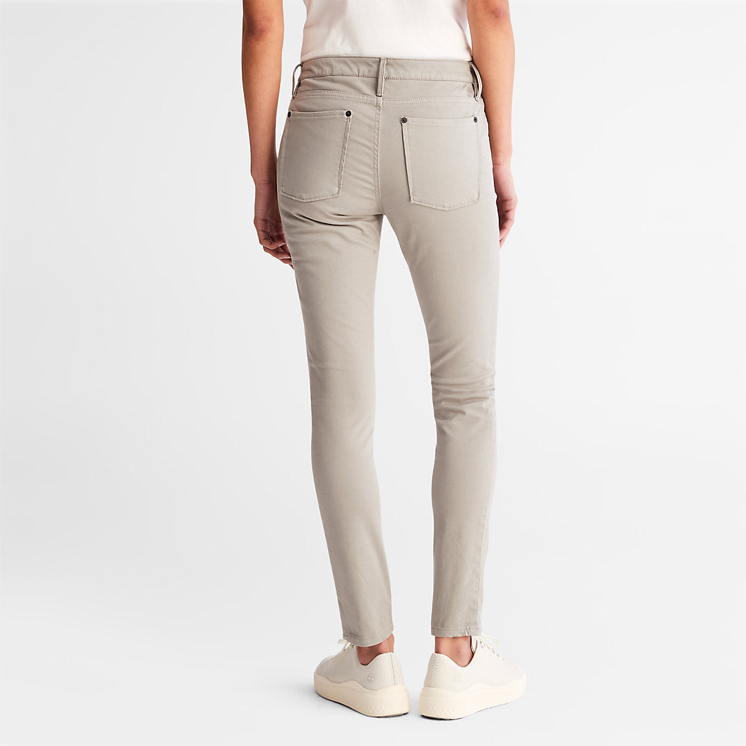 Timberland Womens Mid-rise Super-skinny Trousers for Women in Grey