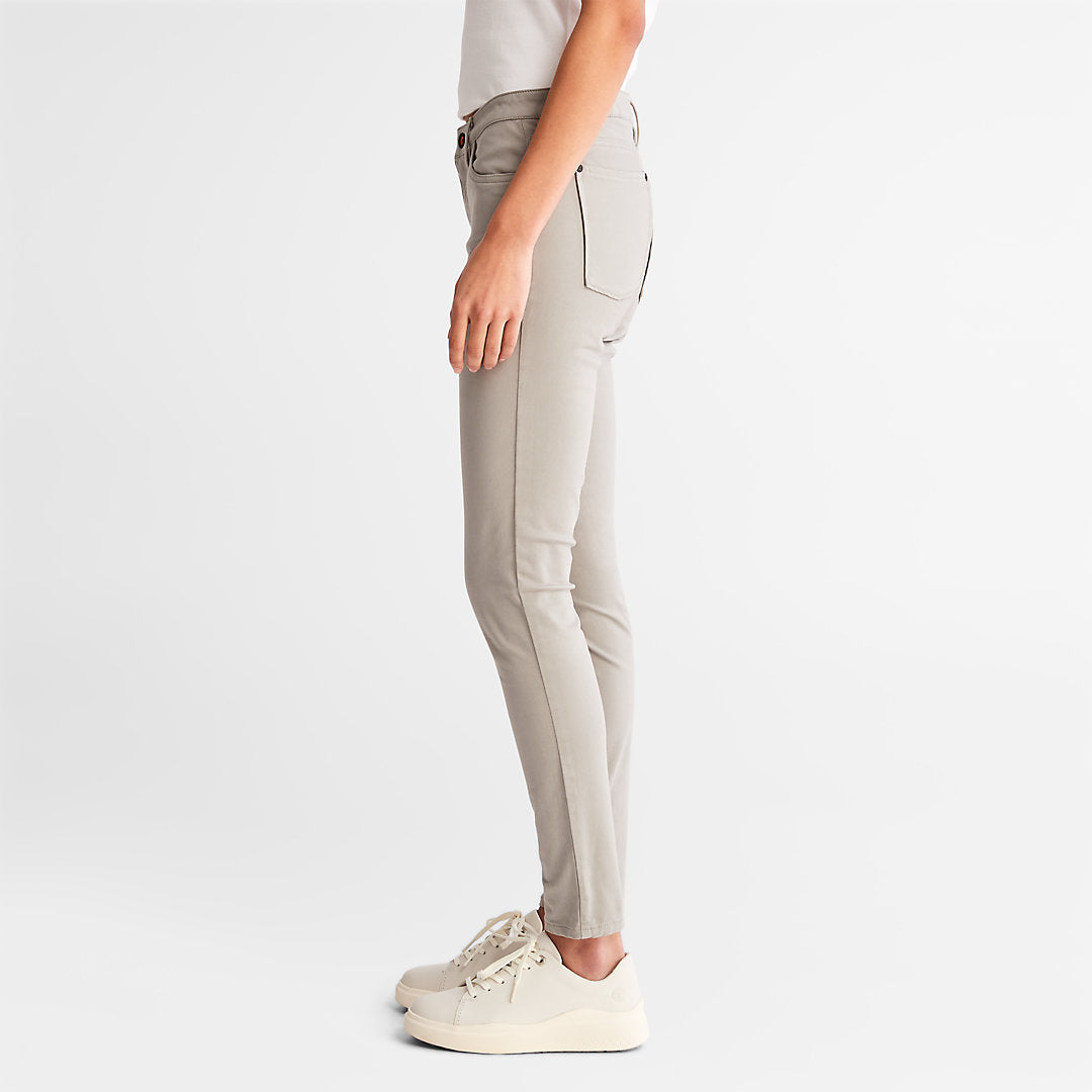 Timberland Womens Mid-rise Super-skinny Trousers for Women in Grey