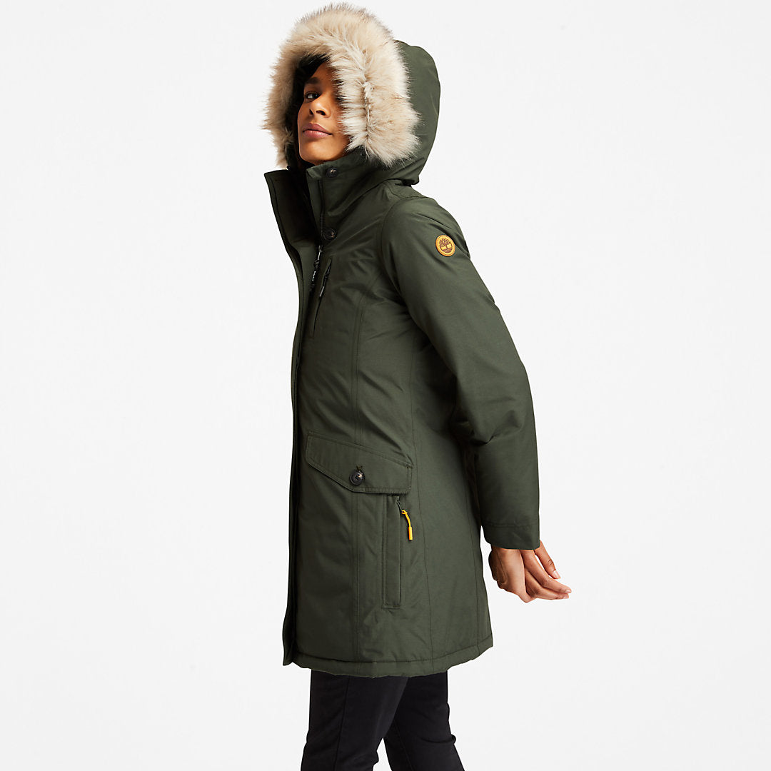 Timberland Womens DryVent™ Waterproof Parka for Women in Green